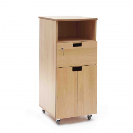 Hospital bedside locker - shelf, drawer, cupboard