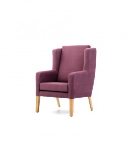 Colonsay high back chair with wings for hotel and care home lounges