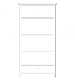 Tall Bookcase with drawer