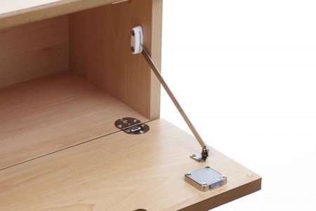 Hospital bedside locker - flap, shelf, cupboard