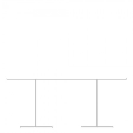 Pedestal dining table, D end