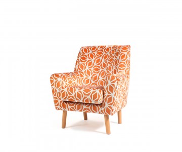 The Lundy Care Home Lounge Chair Offers Comfort With Retro Style