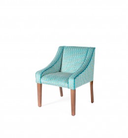 Rathlin hotel tub chair in Panax Adelphi teal fabric