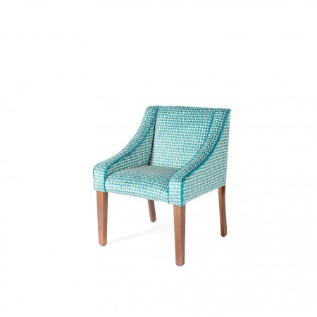 Rathlin hotel tub chair in Panax Adelphi teal fabric
