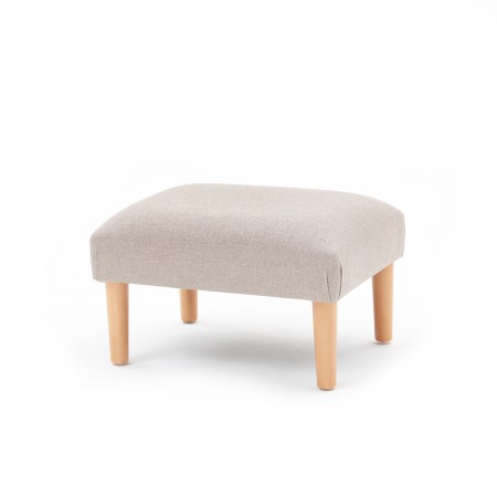 Large domed round, taper leg footstool