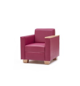 Copenhagen mid back tough contract chair for challenging behaviour, autism and learning difficulties - with optional wooden arms
