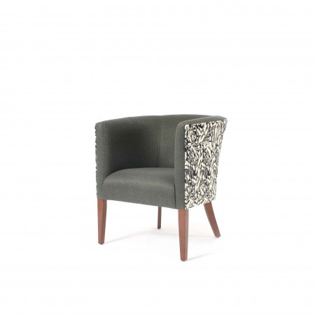 Premier, luxury tub chair ideal for hotel lounges and reception areas or upmarket care homes in Sunbury Grego and Chester fabrics