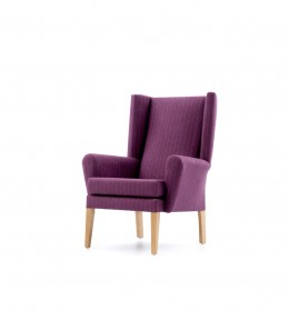 Kirkstall traditional high back with wings lounge chair for residential homes