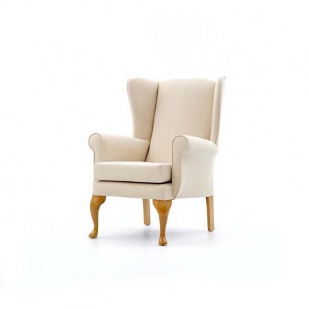 Alexander Queen Anne Care Home Chair - Cream