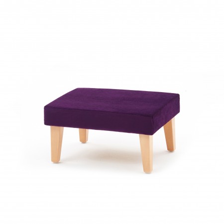 Medium square, taper leg footstool