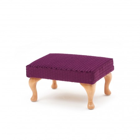 Medium, queen anne leg footstool