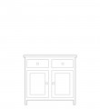 Sideboard, 2 door, 2 drawer