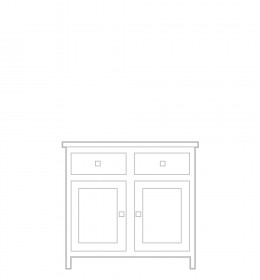 Sideboard, 2 door, 2 drawer