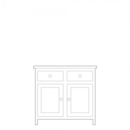 New England Sideboard, 2 door, 2 drawer