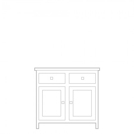 New England Sideboard, 2 door, 2 drawer