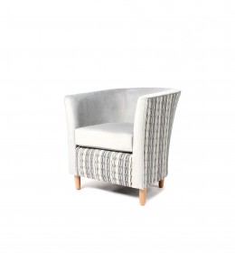 Jura contract tub chair with loose cushion for clubs, hotels or care homes - bar, lounge or bedroom